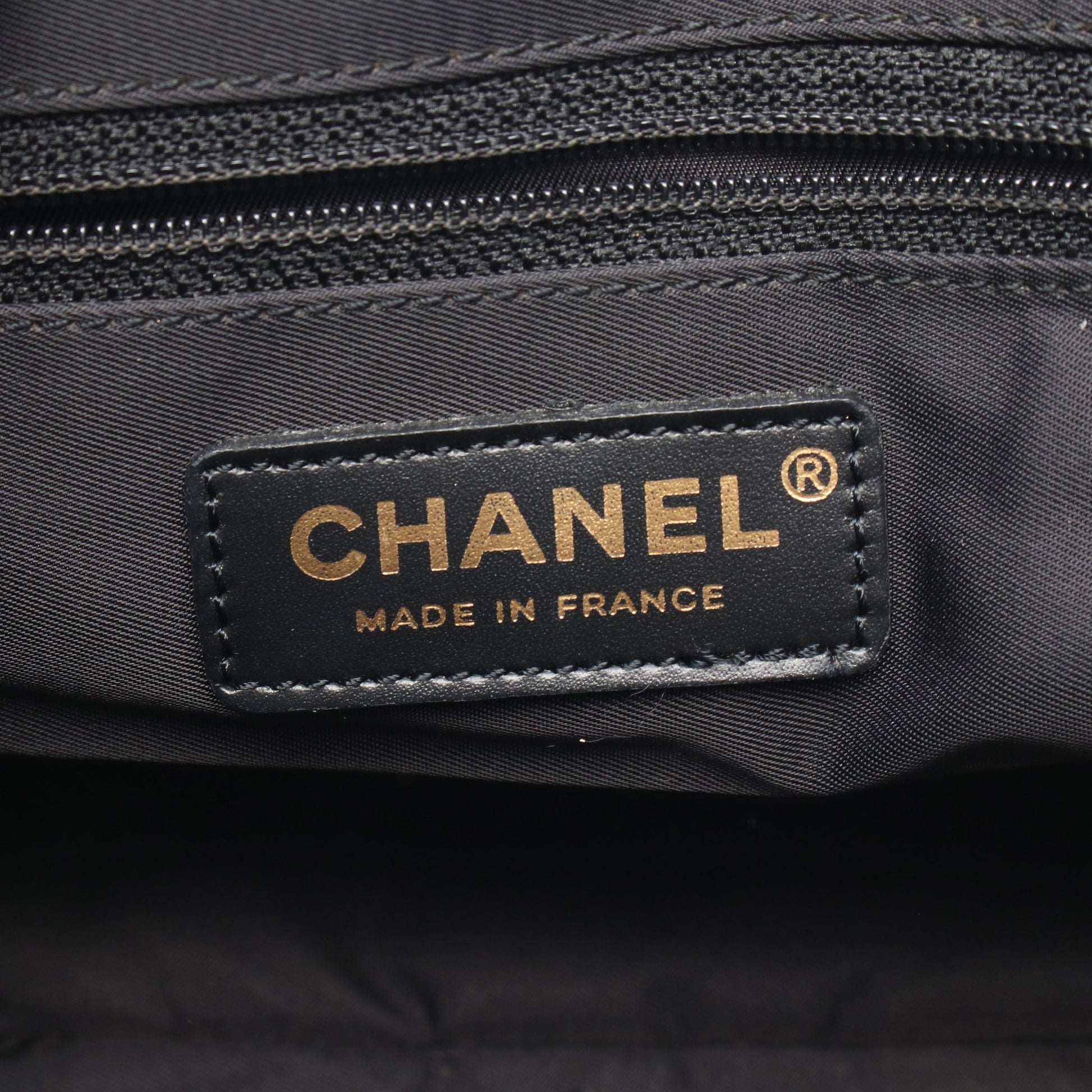 ニュートラベルラインPM ハンドバッグ トートバッグ ナイロンキャンバス レザー ブラック ゴールド金具 シャネル バッグ CHANEL