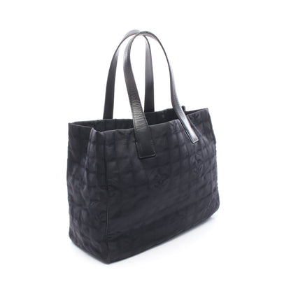 ニュートラベルラインMM ハンドバッグ トートバッグ ナイロンキャンバス レザー ブラック ゴールド金具 シャネル バッグ CHANEL