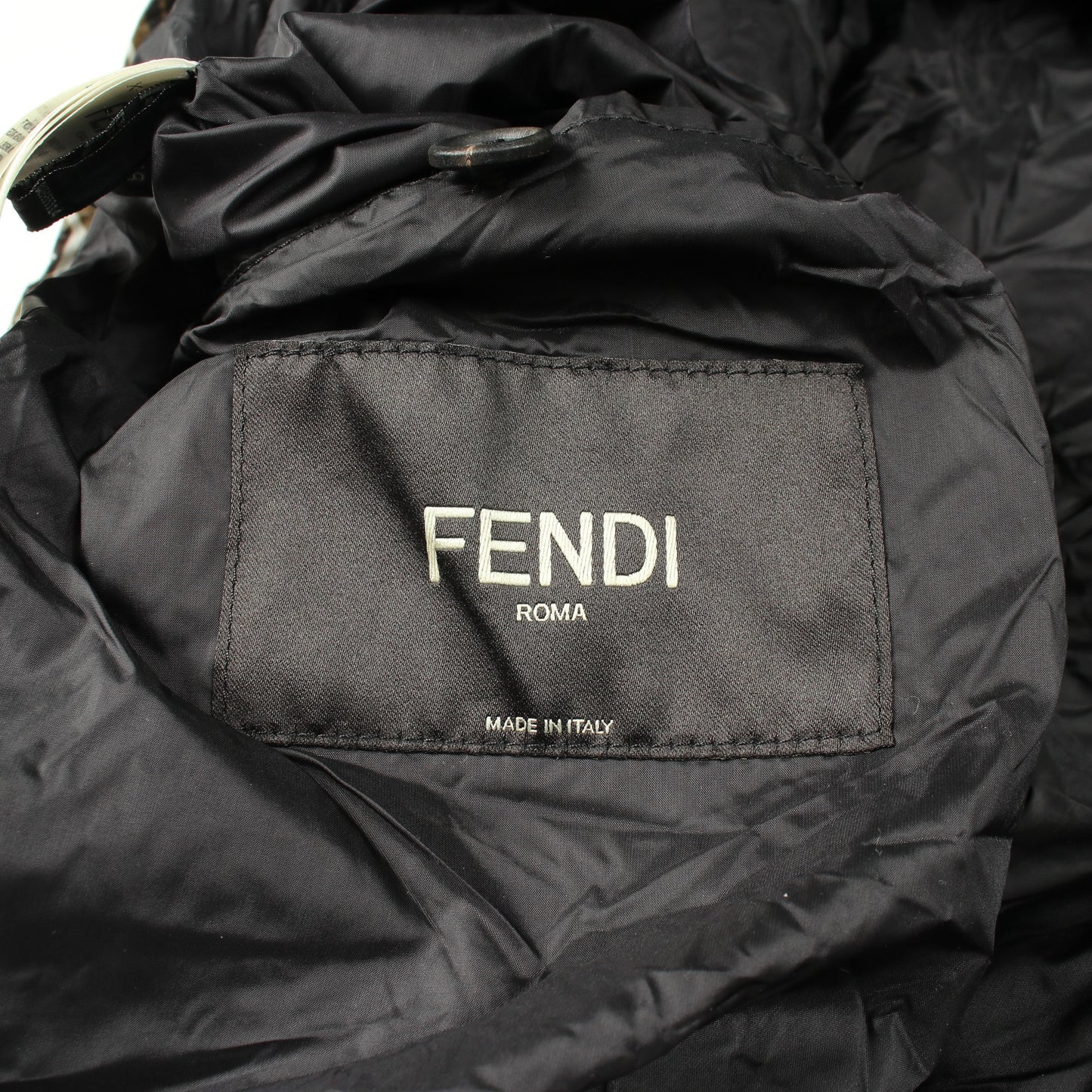 総柄 コーティング ブルゾン レーヨン ブラウン フェンディ アウター FENDI