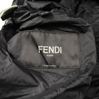 総柄 コーティング ブルゾン レーヨン ブラウン フェンディ アウター FENDI