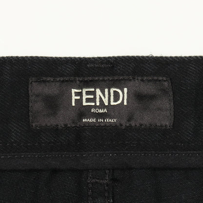 デニムパンツ コットン ブラック フェンディ