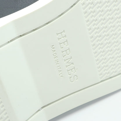 デッキシューズ カジュアルシューズ レザー ネイビー エルメス シューズ HERMES