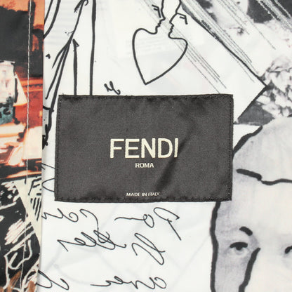 総柄 ジャケット オフホワイト マルチカラー フェンディ アウター FENDI