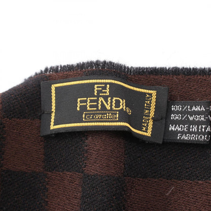 FF柄 マフラー ウール ブラウン ブラック フェンディ 財布・小物 FENDI