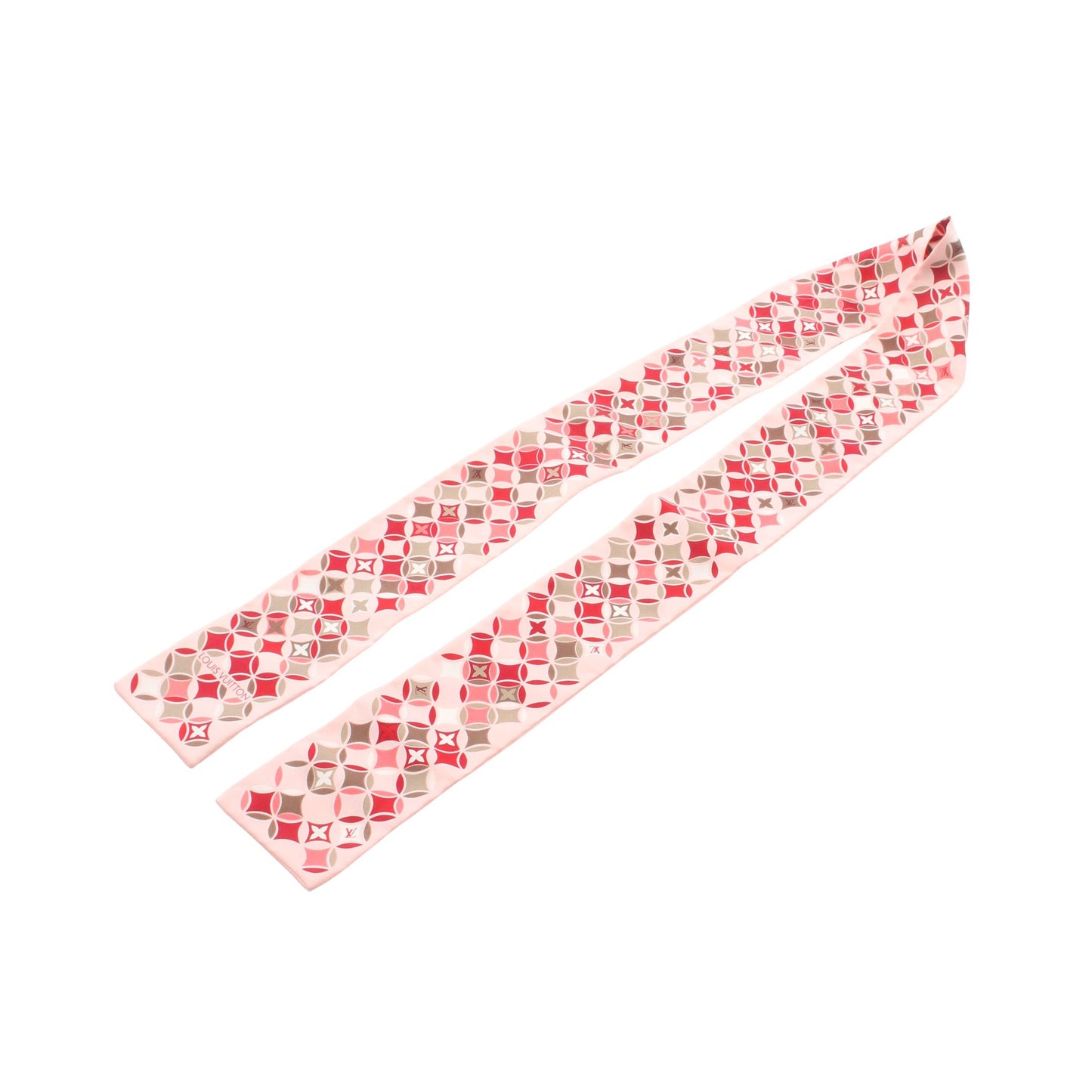 バンドー リボン スカーフ シルク ピンク ルイヴィトン 財布・小物 LOUIS VUITTON