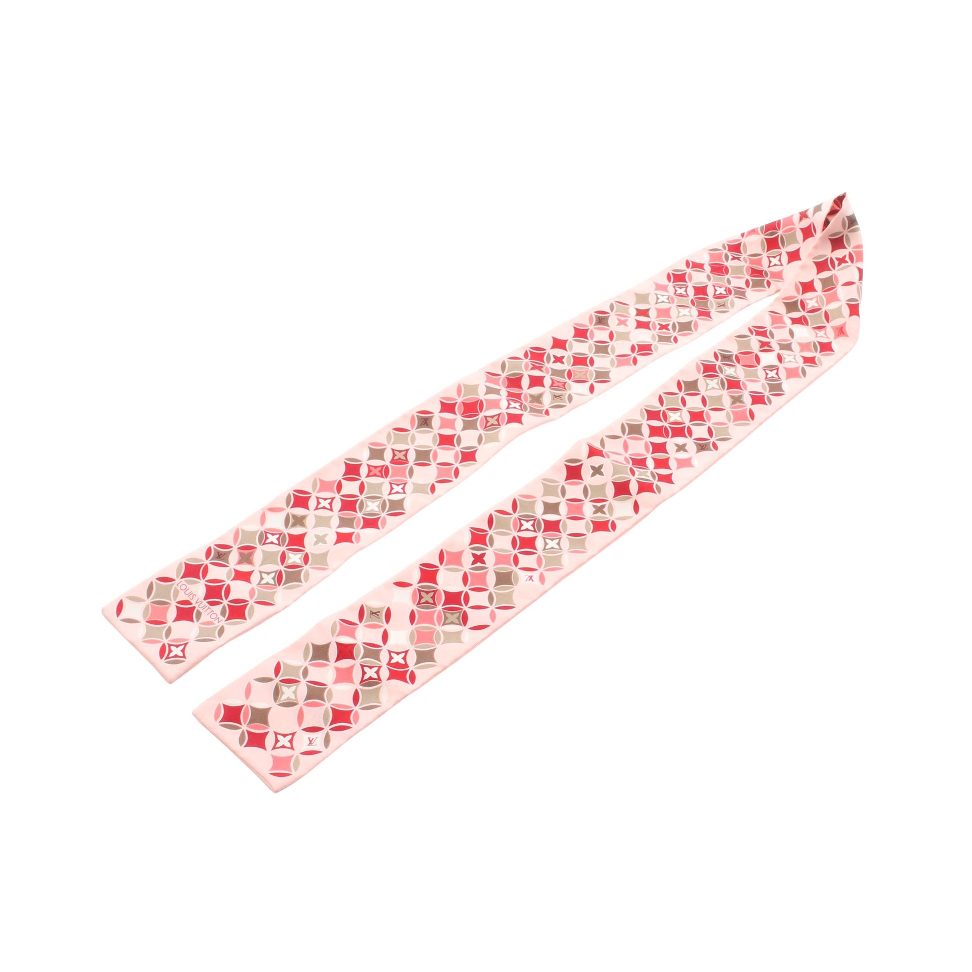 バンドー リボン スカーフ シルク ピンク ルイヴィトン 財布・小物 LOUIS VUITTON