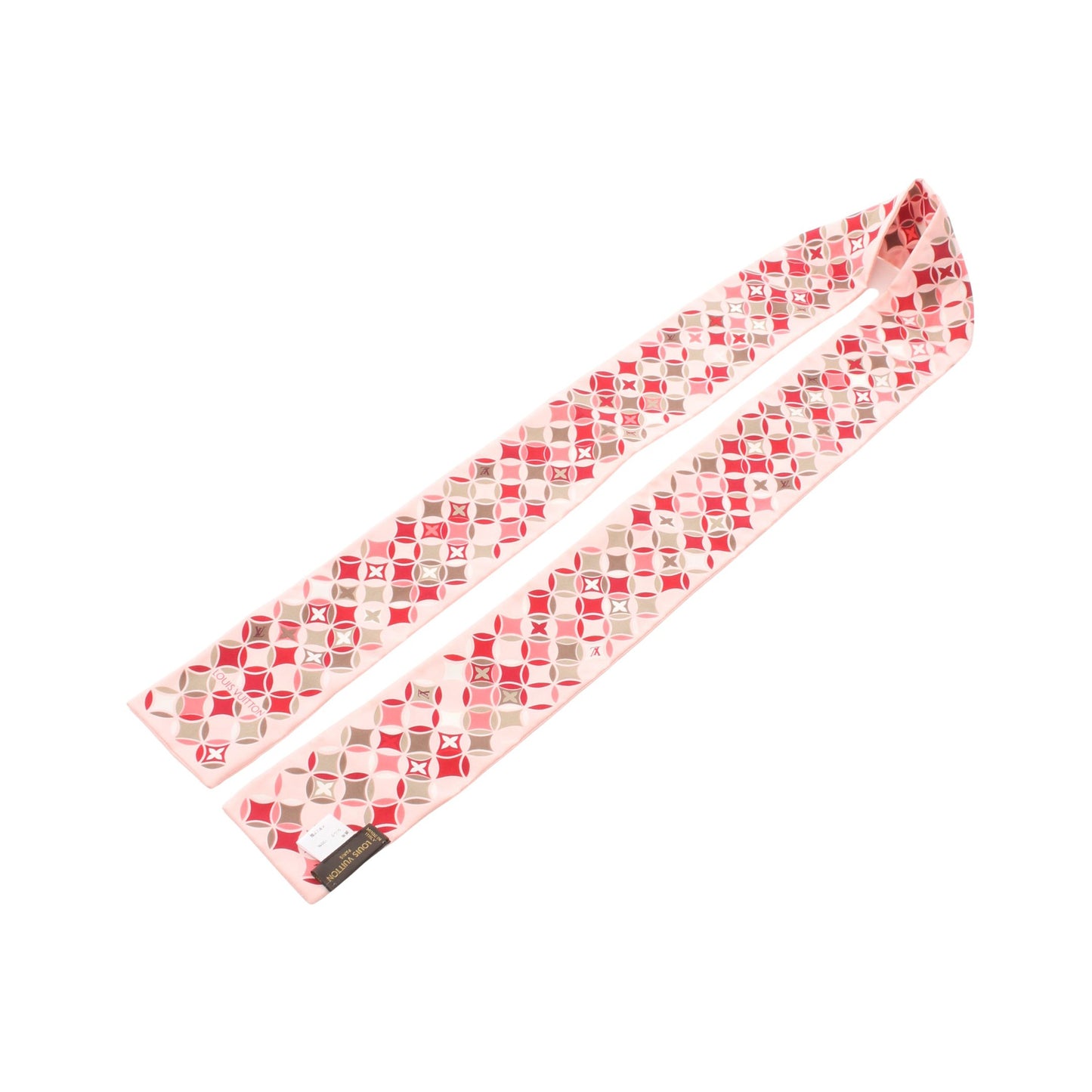 バンドー リボン スカーフ シルク ピンク ルイヴィトン 財布・小物 LOUIS VUITTON