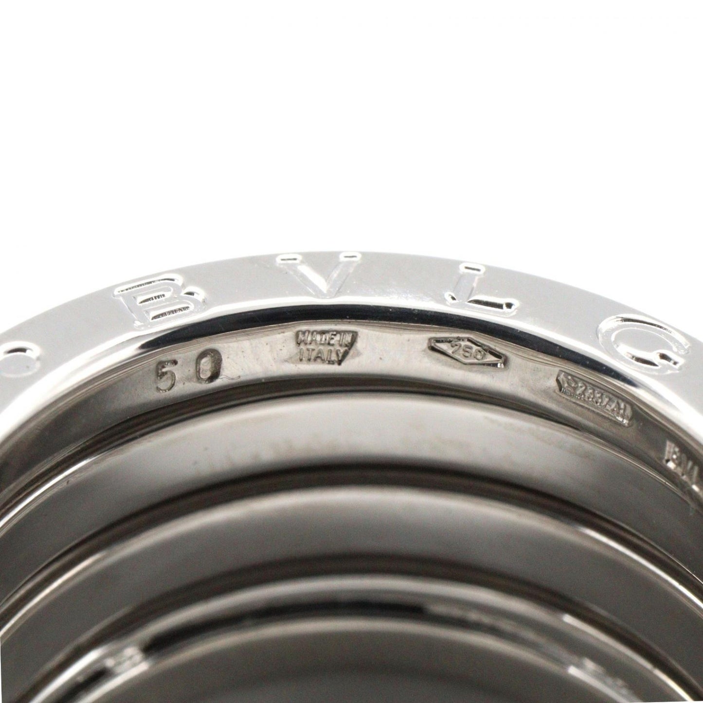 B-zero1 ビーゼロワン リング 4バンド リング 指輪 K18WG ホワイトゴールド ブルガリ アクセサリー BVLGARI