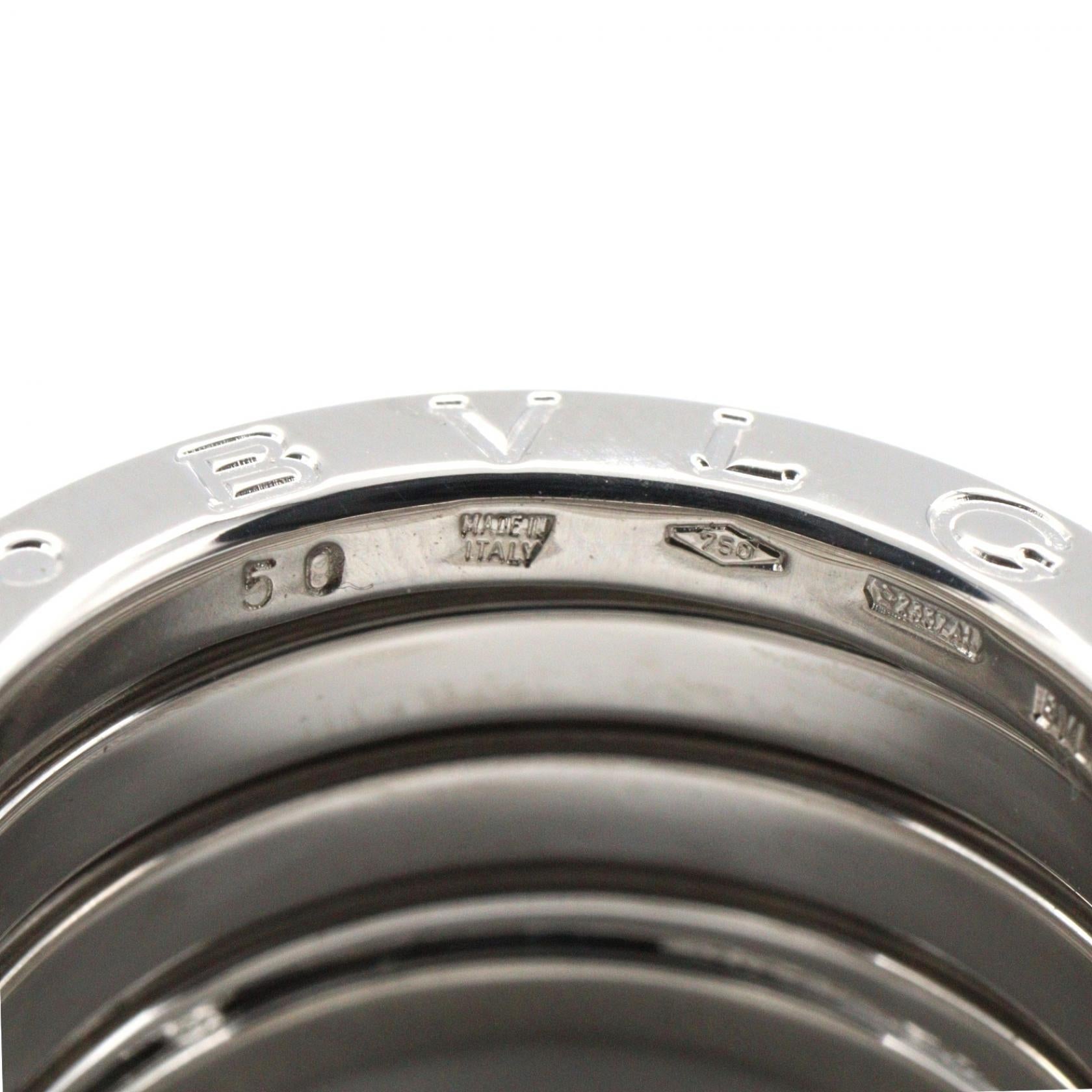 B-zero1 ビーゼロワン リング 4バンド リング 指輪 K18WG ホワイトゴールド ブルガリ アクセサリー BVLGARI
