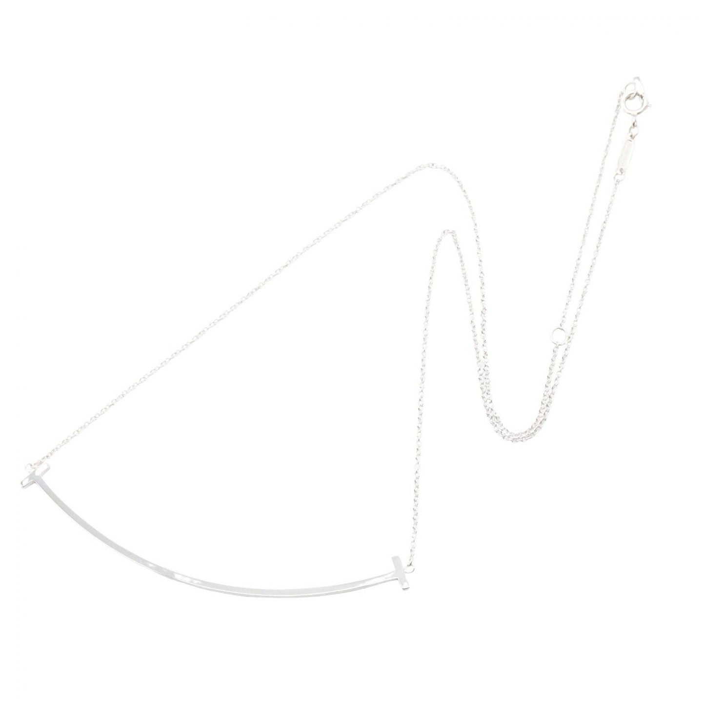 Tスマイルラージ ネックレス ネックレス K18WG ホワイトゴールド ティファニー アクセサリー TIFFANY & Co.