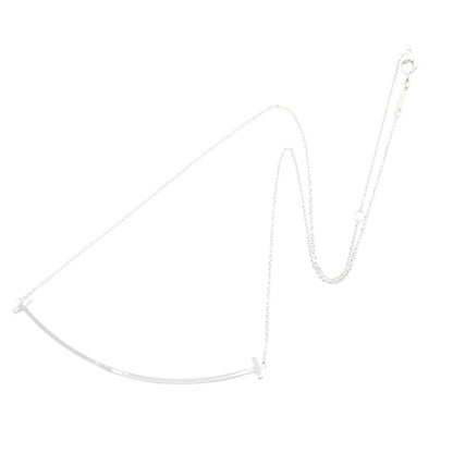 Tスマイルラージ ネックレス ネックレス K18WG ホワイトゴールド ティファニー アクセサリー TIFFANY & Co.