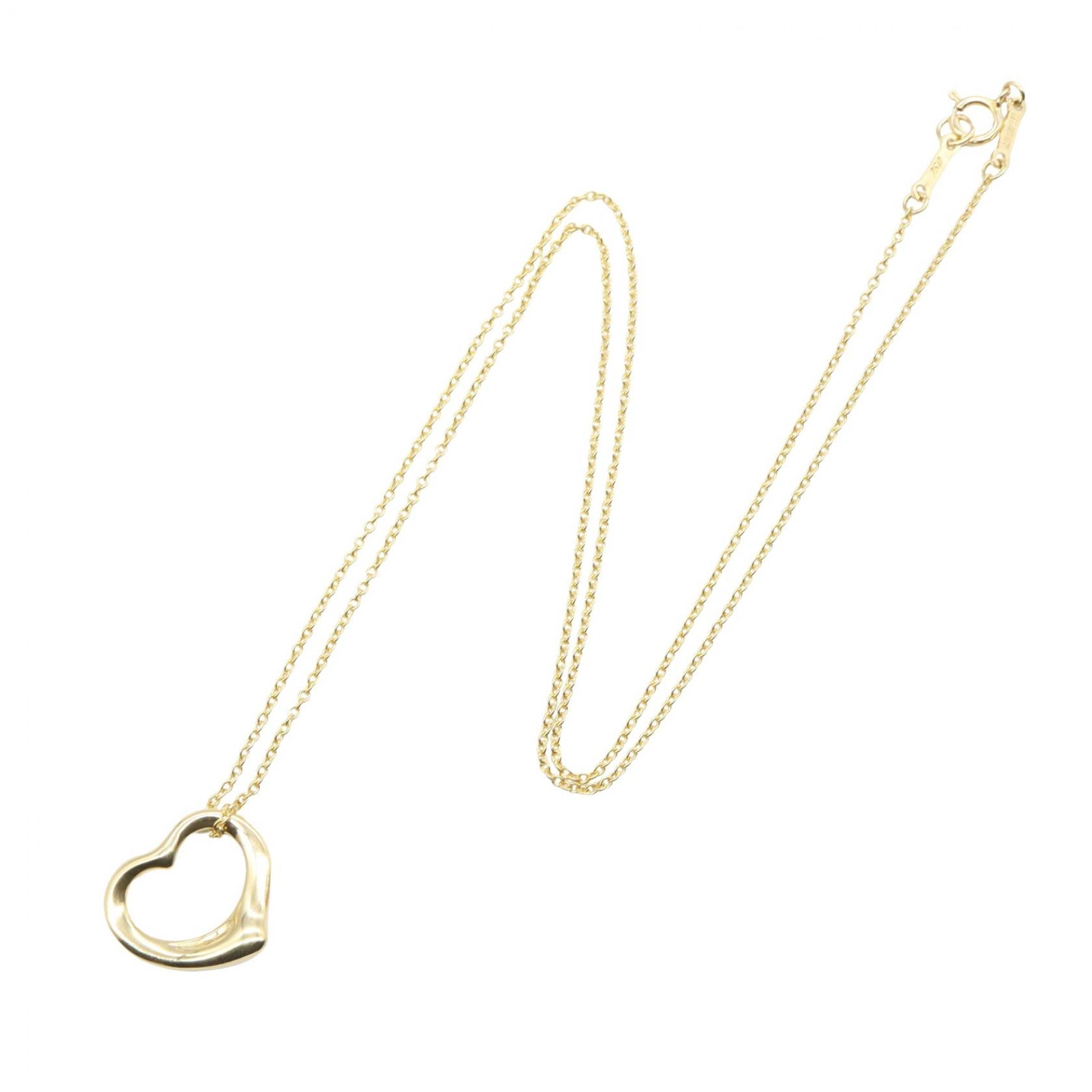 オープンハート ネックレス スモール ネックレス K18YG イエローゴールド ティファニー アクセサリー TIFFANY & Co.