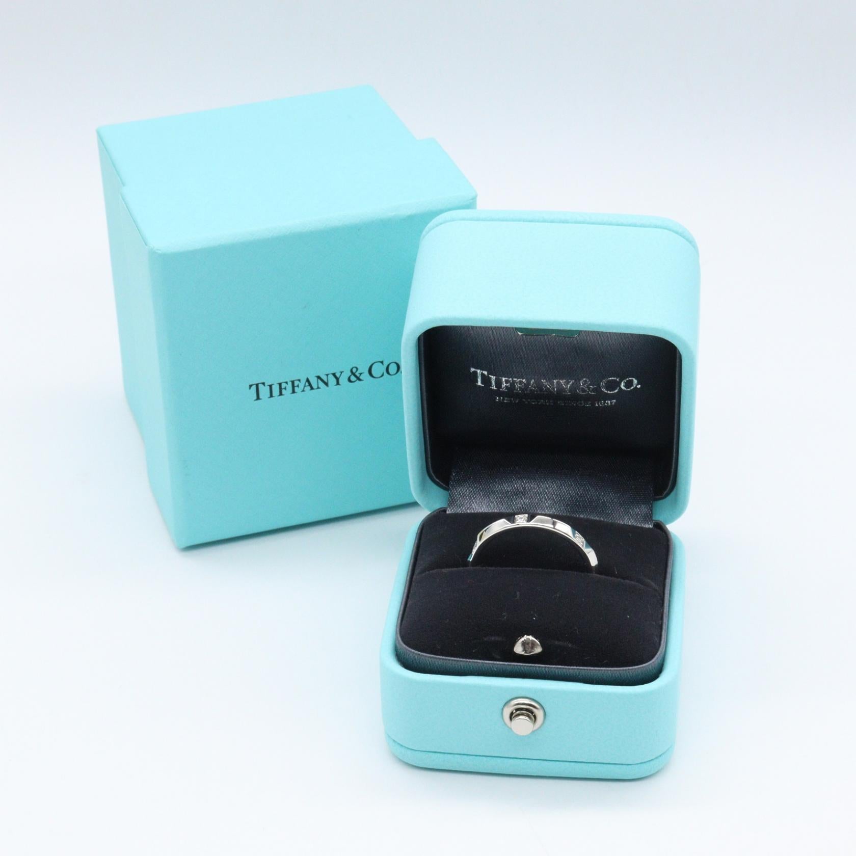 トゥルーバンド ダイヤ リング リング 指輪 PT950 ダイヤモンド プラチナ クリア ティファニー アクセサリー TIFFANY & Co.