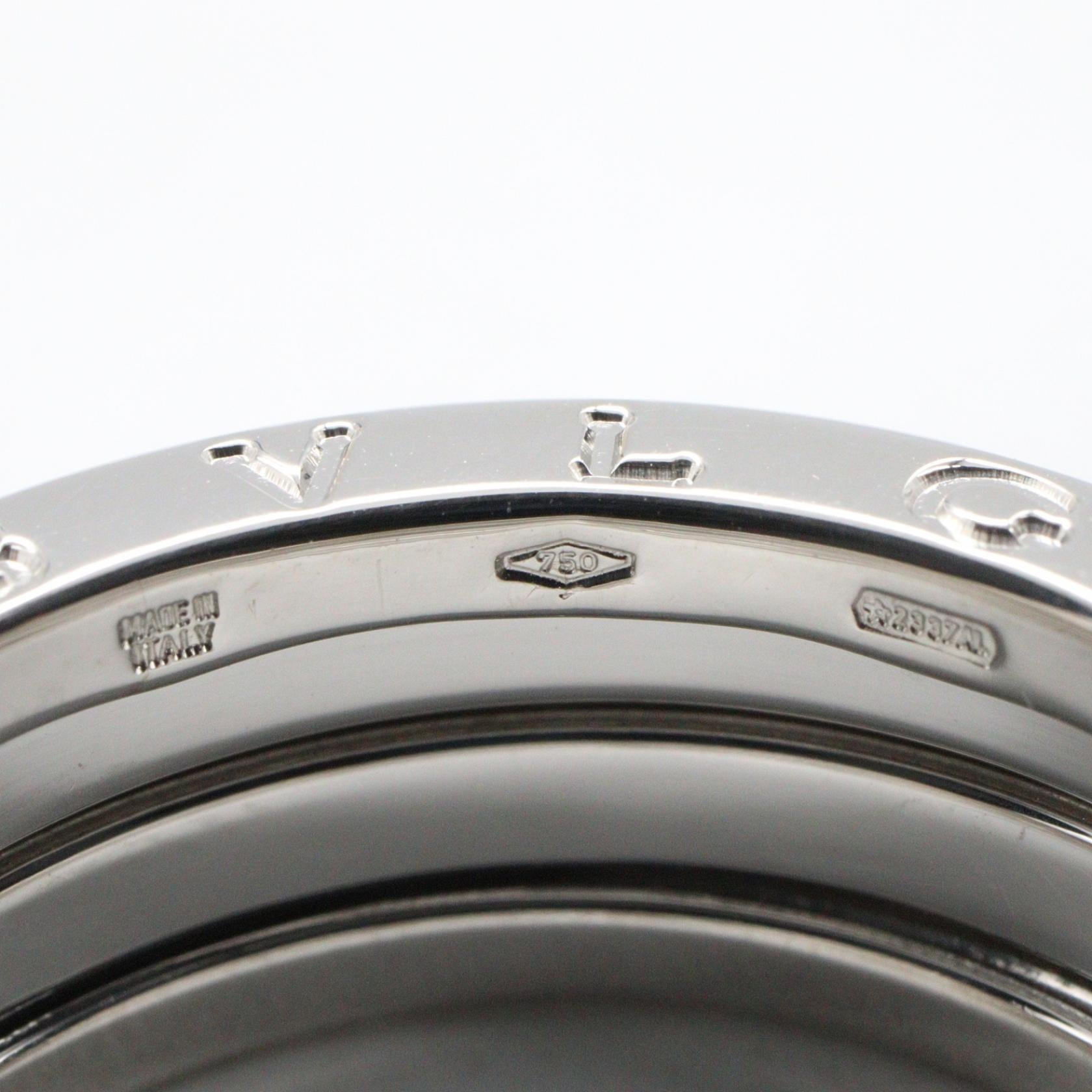 B-zero1 ビーゼロワン リング 3バンド リング 指輪 K18WG ホワイトゴールド ブルガリ アクセサリー BVLGARI