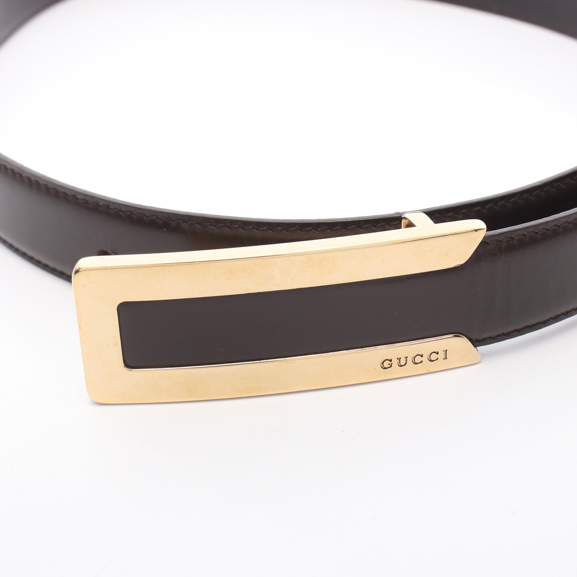 ベルト レザー ダークブラウン グッチ 財布・小物 GUCCI