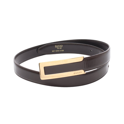 ベルト レザー ダークブラウン グッチ 財布・小物 GUCCI