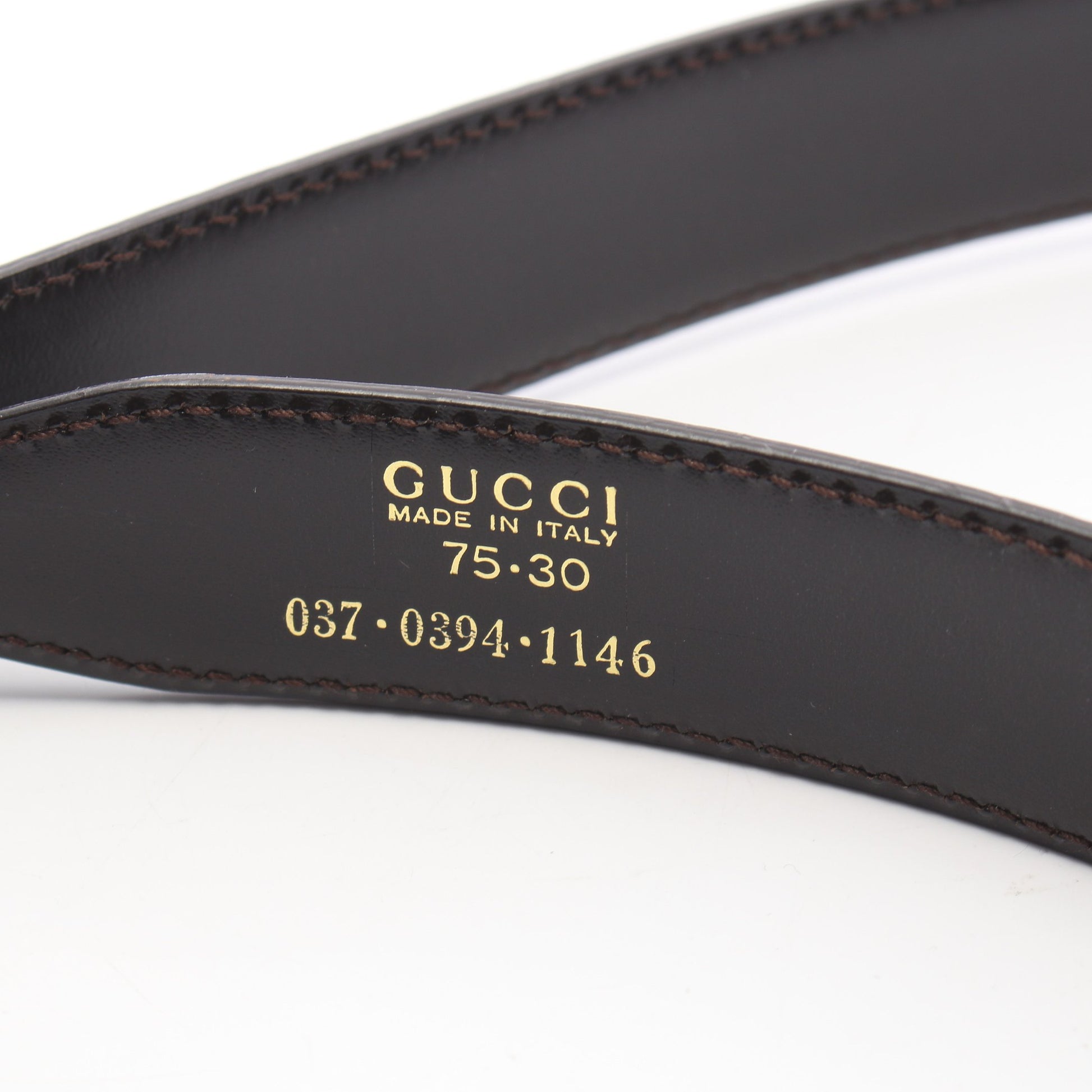 ベルト レザー ダークブラウン グッチ 財布・小物 GUCCI