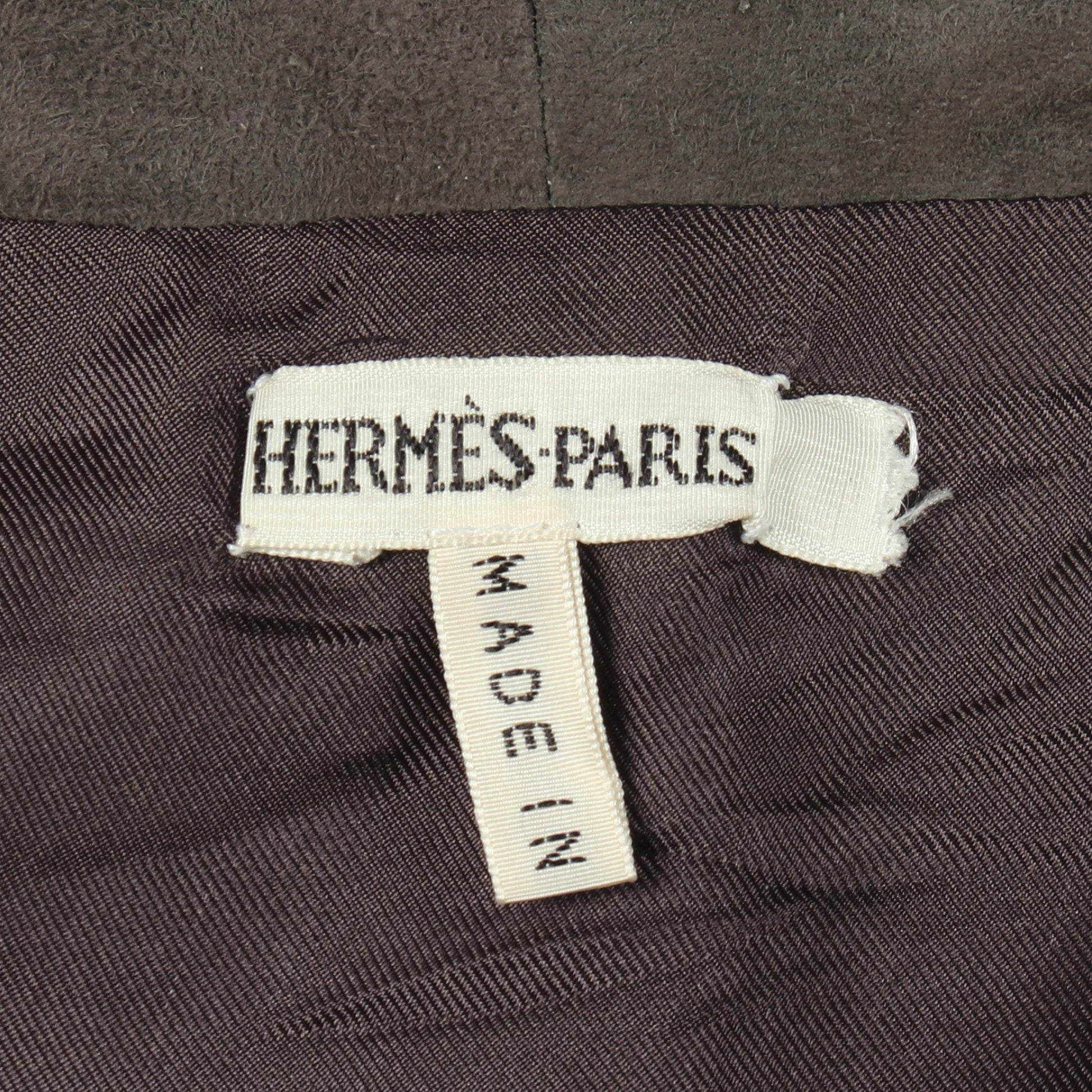 スエード スカート レザー グレーブラウン エルメス ボトムス HERMES