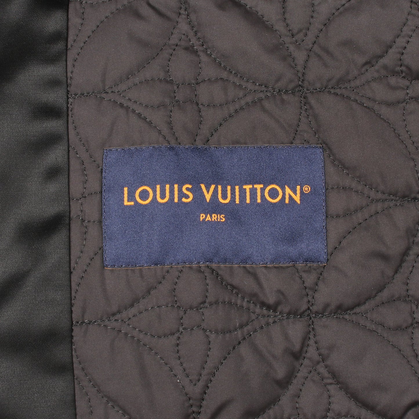 ラインストーン 中綿 ブルゾン レーヨン ブラック ルイヴィトン アウター LOUIS VUITTON