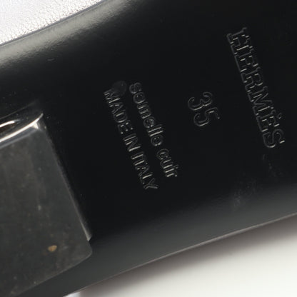 IDOLE アイドル ミュール サンダル レザー シルバー エルメス シューズ HERMES