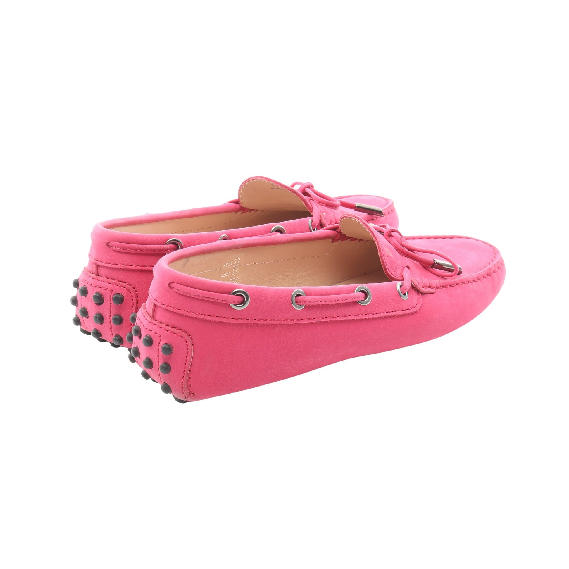 ゴンミーニ ドライビングシューズ スエード ピンクパープル トッズ シューズ TOD'S