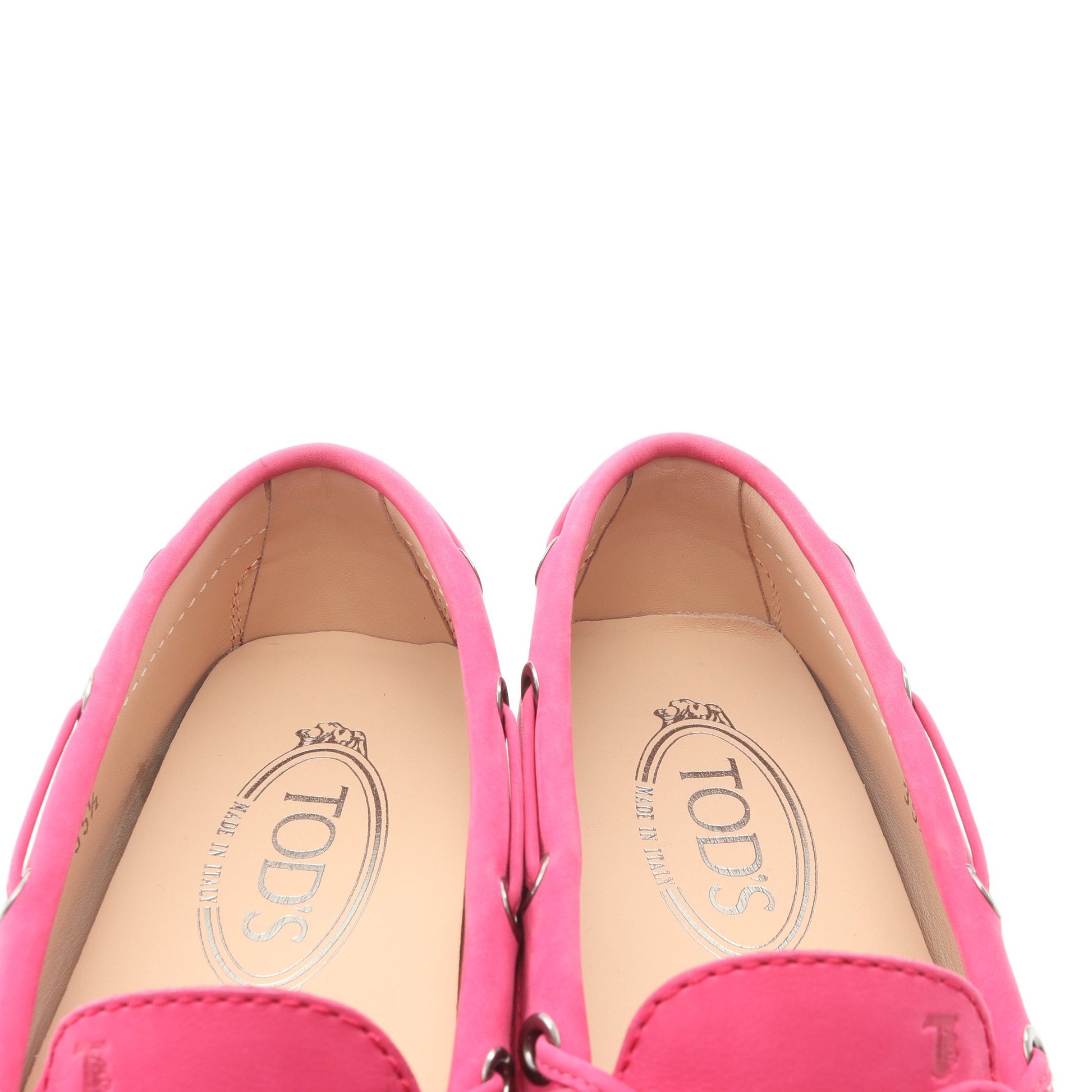 ゴンミーニ ドライビングシューズ スエード ピンクパープル トッズ シューズ TOD'S