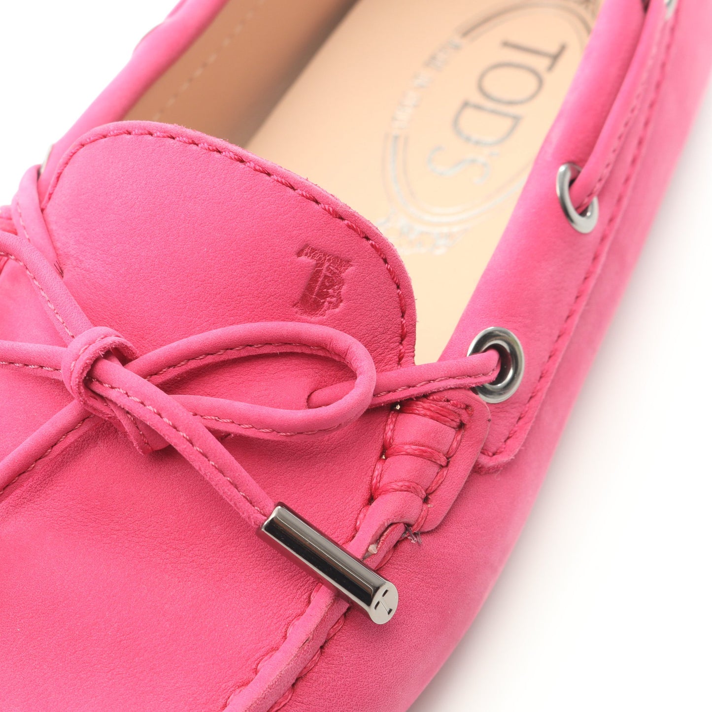 ゴンミーニ ドライビングシューズ スエード ピンクパープル トッズ シューズ TOD'S