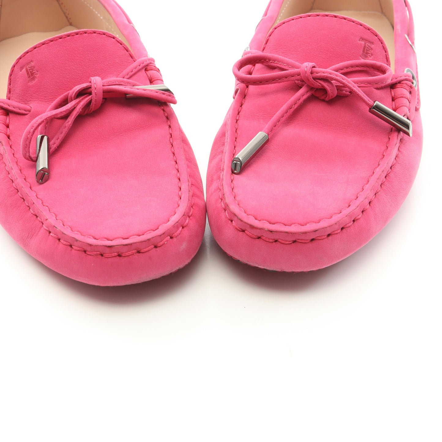 ゴンミーニ ドライビングシューズ スエード ピンクパープル トッズ シューズ TOD'S