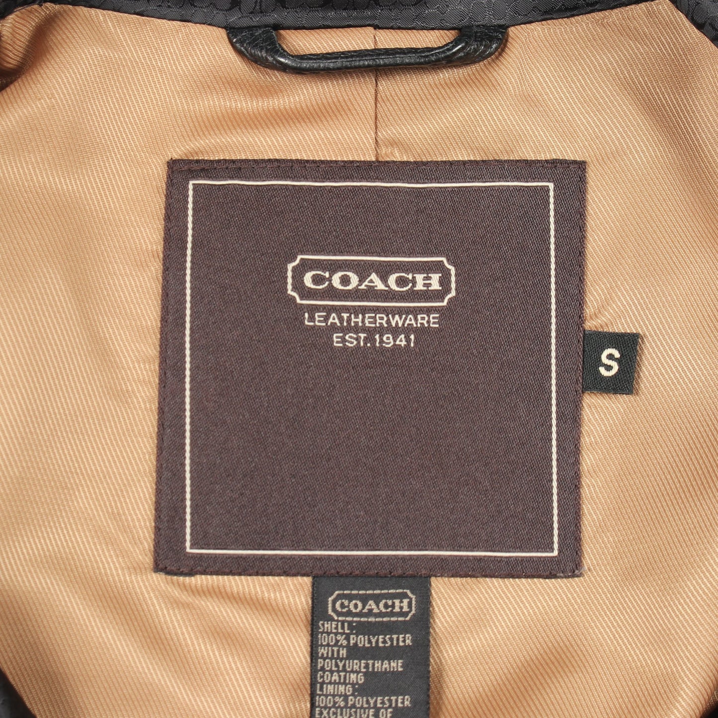 シグネチャー ダブルブレスト コート ブラック コーチ アウター COACH