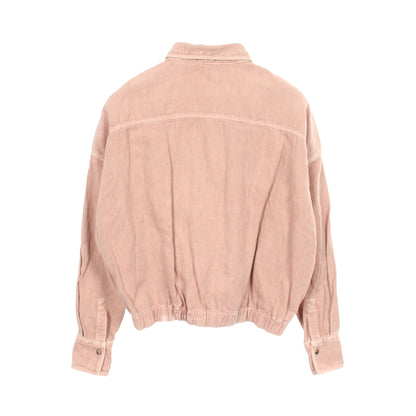 シャツ ジャケット コットン リネン ダスティピンク ブルネロクチネリ アウター BRUNELLO CUCINELLI