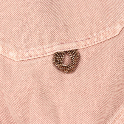 シャツ ジャケット コットン リネン ダスティピンク ブルネロクチネリ アウター BRUNELLO CUCINELLI