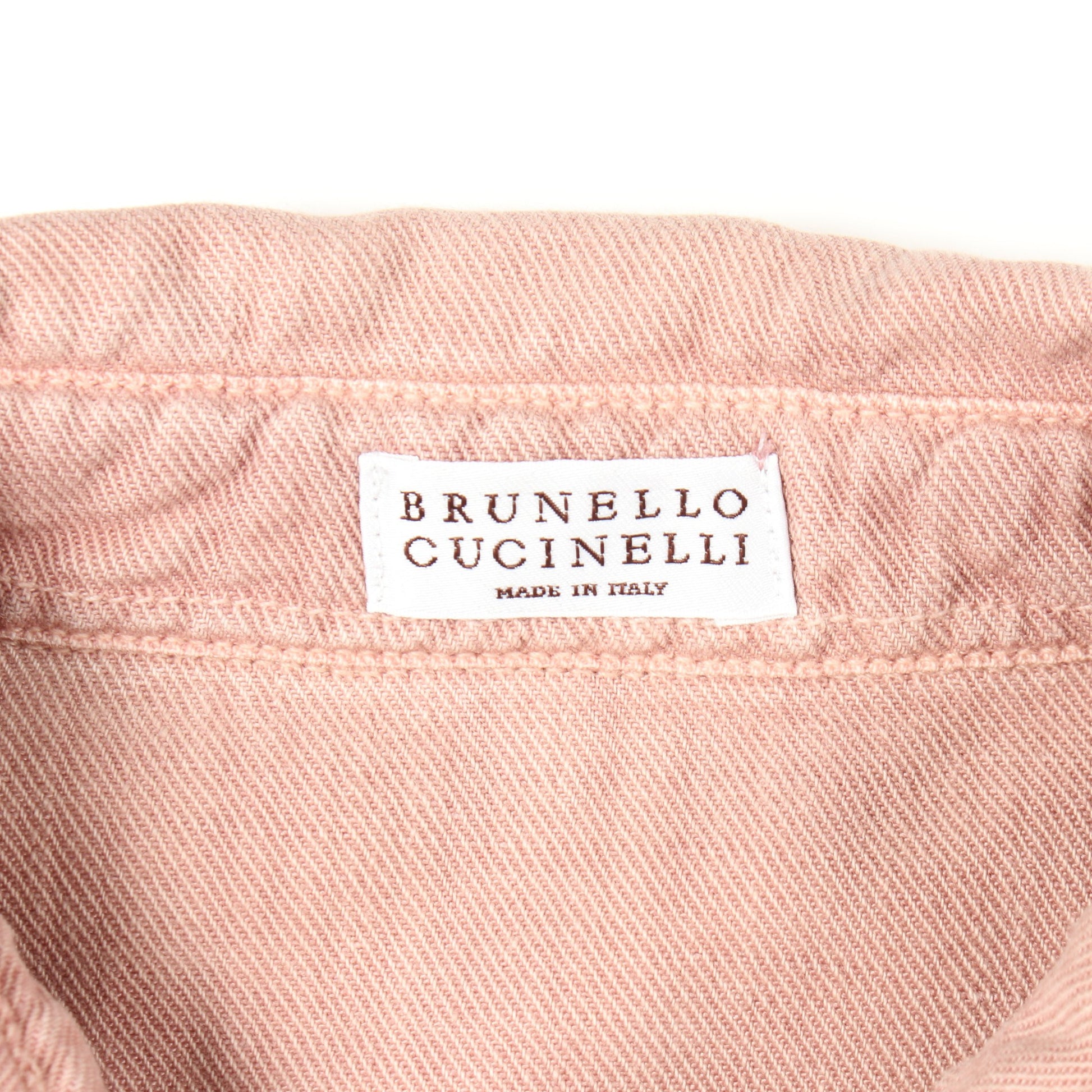 シャツ ジャケット コットン リネン ダスティピンク ブルネロクチネリ アウター BRUNELLO CUCINELLI