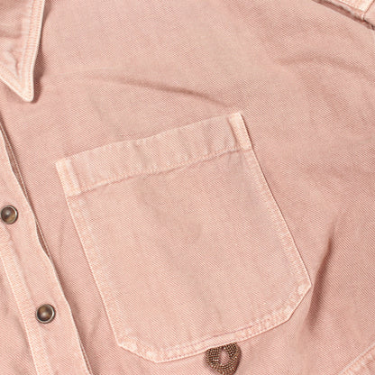 シャツ ジャケット コットン リネン ダスティピンク ブルネロクチネリ アウター BRUNELLO CUCINELLI