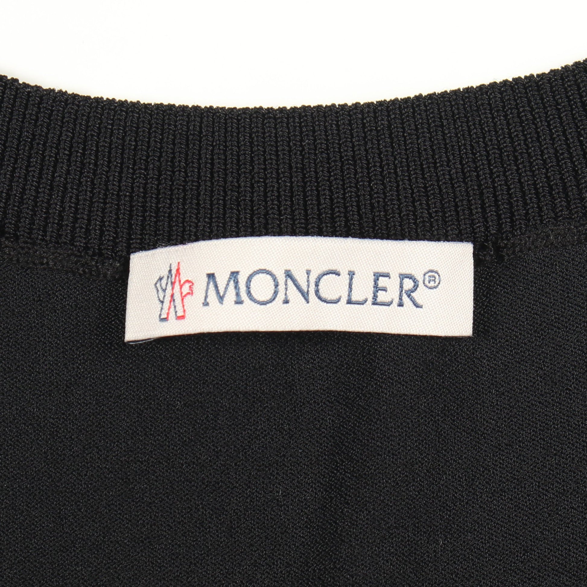 ノースリーブ 切替 ワンピース レーヨン ブラック モンクレール ワンピース MONCLER