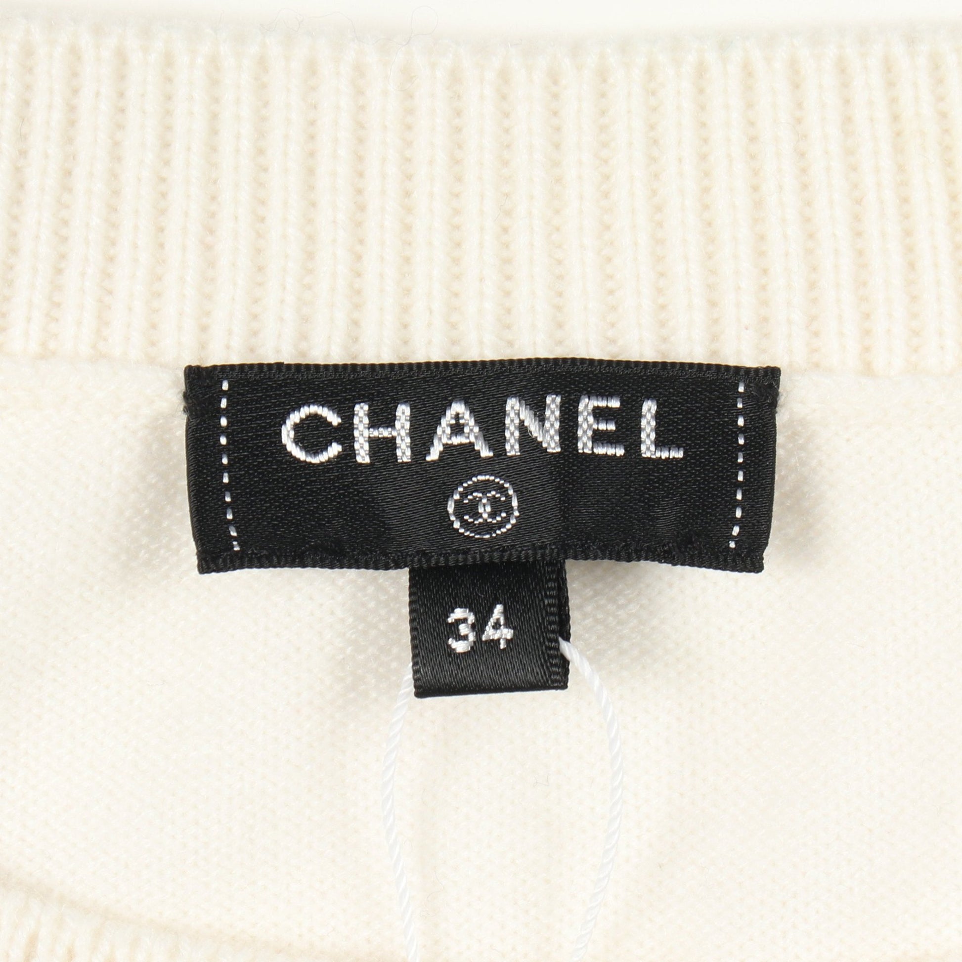 LA PAUSA ココマーク ニット カシミヤ オフホワイト シャネル トップス CHANEL
