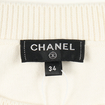 LA PAUSA ココマーク ニット カシミヤ オフホワイト シャネル トップス CHANEL