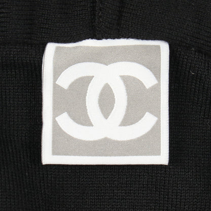 スポーツライン アーガイル ジップアップパーカー ウール ブラック 07A シャネル トップス CHANEL