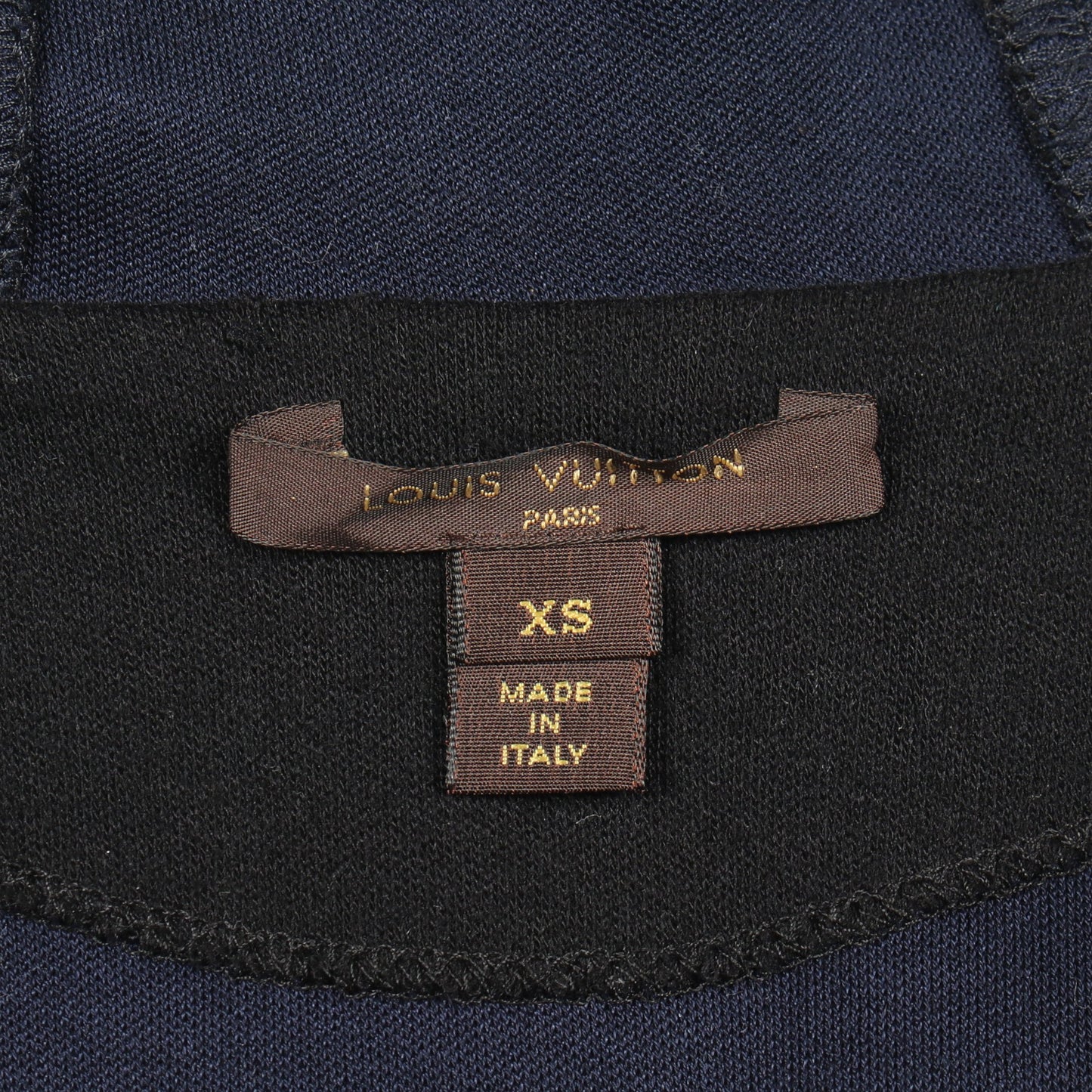 LVロゴ ジップアップパーカー カシミヤ コットン ブラック ルイヴィトン トップス LOUIS VUITTON