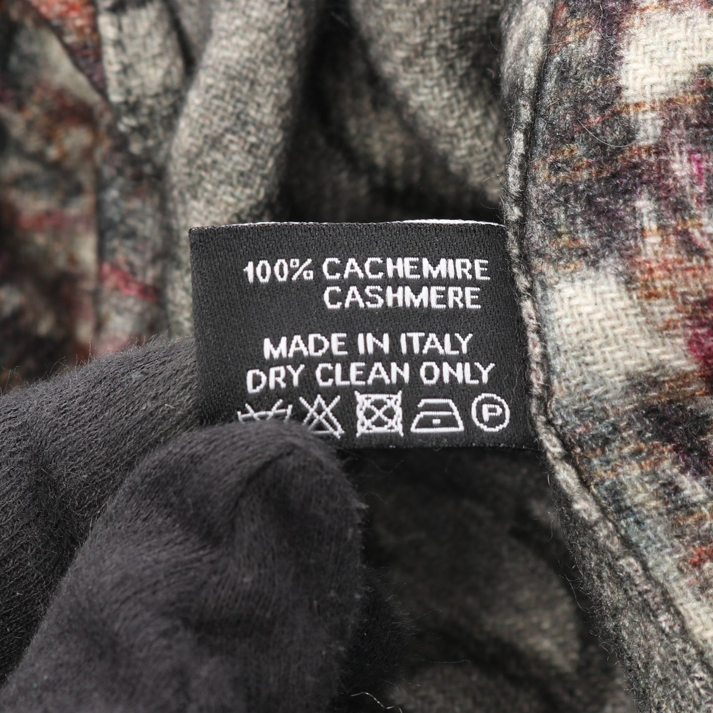 ココマーク ポンチョ ストール カシミヤ グレー ブラック シャネル 財布・小物 CHANEL