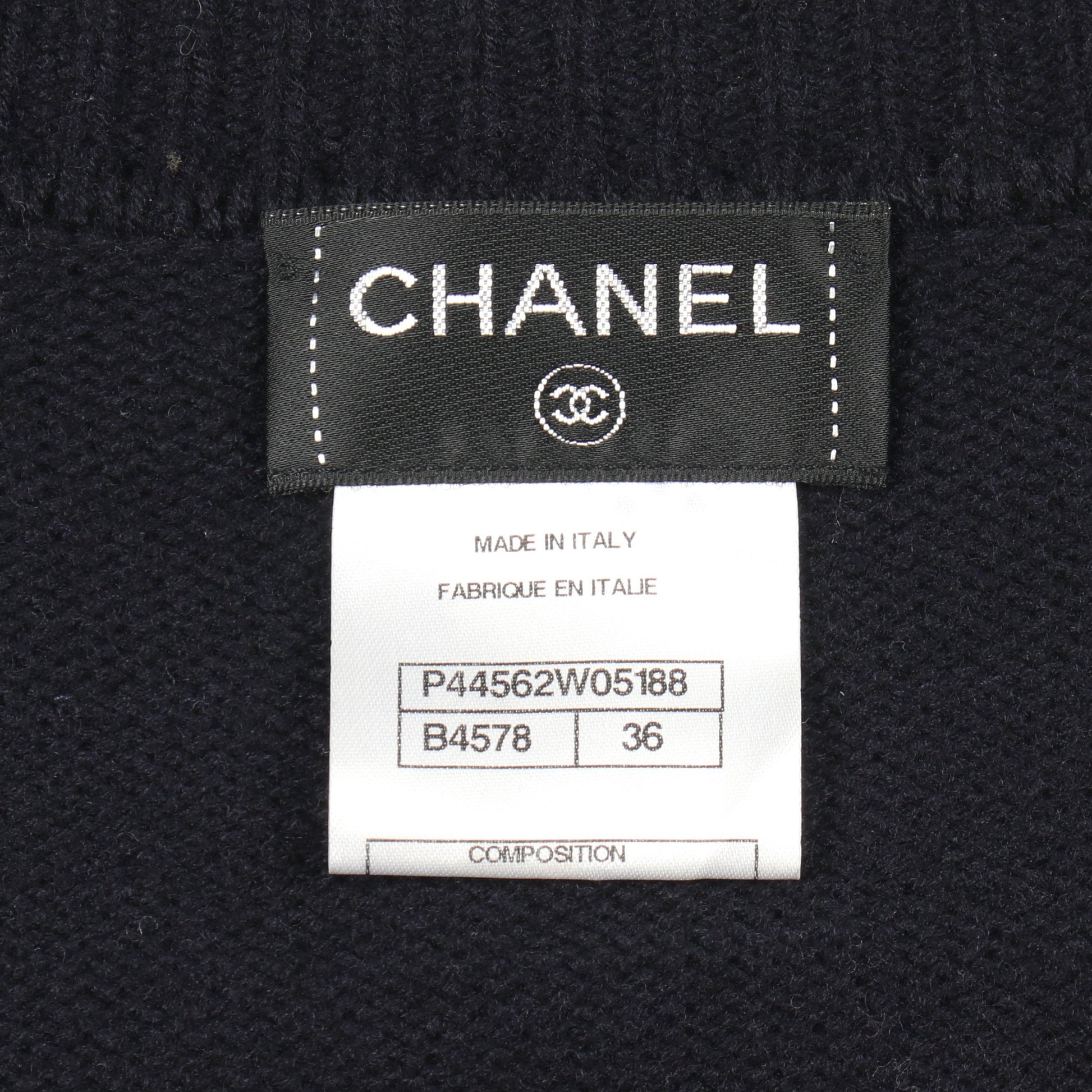 ココマーク レザー切替 ニット ジャケット ウール ラムスキン ネイビー ブラック シャネル アウター CHANEL