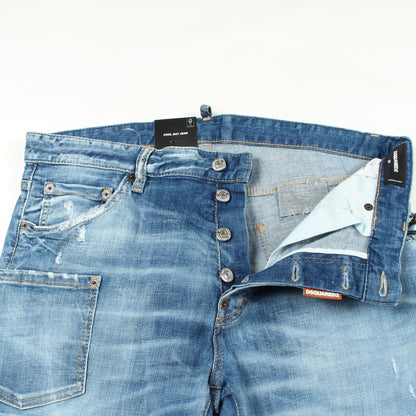 COOL GUY JEAN ダメージ加工 デニムパンツ コットン インディゴブルー ディースクエアード ボトムス DSQUARED2