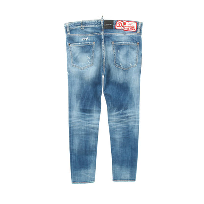 COOL GUY JEAN ダメージ加工 デニムパンツ コットン インディゴブルー ディースクエアード ボトムス DSQUARED2