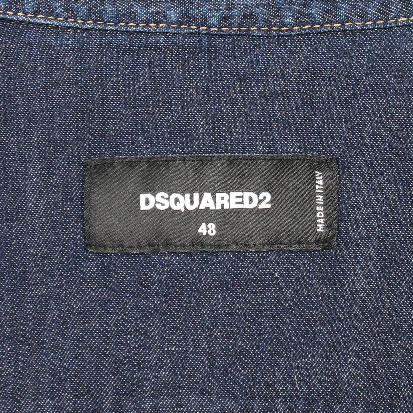デニムシャツ コットン インディゴブルー ディースクエアード トップス DSQUARED2