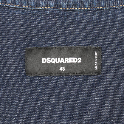 デニムシャツ コットン インディゴブルー ディースクエアード トップス DSQUARED2