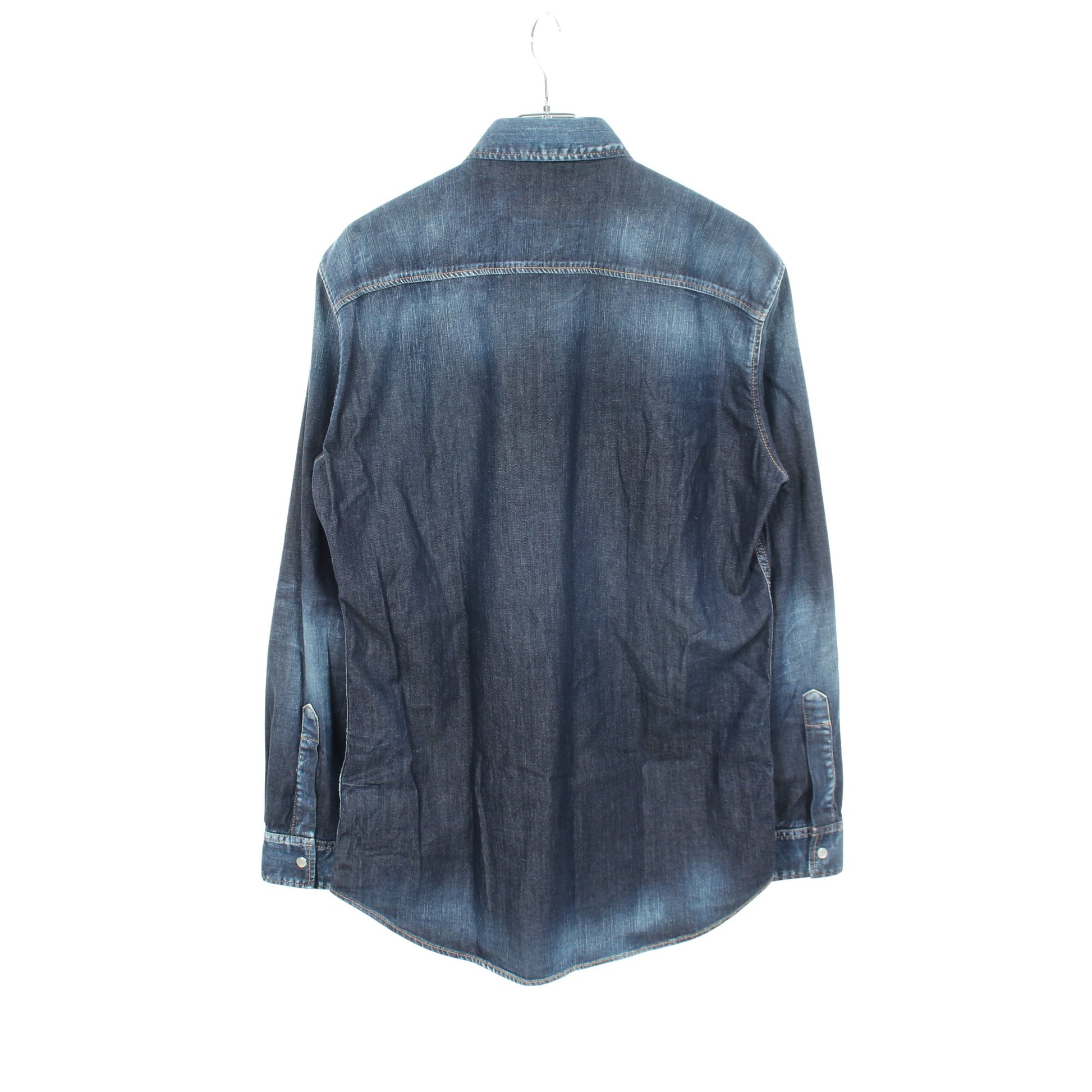 デニムシャツ コットン インディゴブルー ディースクエアード トップス DSQUARED2