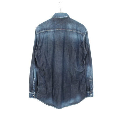 デニムシャツ コットン インディゴブルー ディースクエアード トップス DSQUARED2