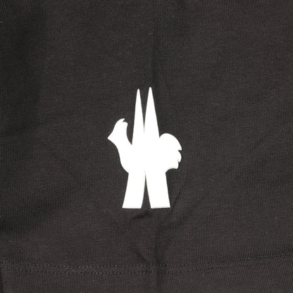 ロゴプリント クルーネック 半袖Tシャツ コットン ブラック モンクレールグルノーブル トップス MONCLER GRENOBLE