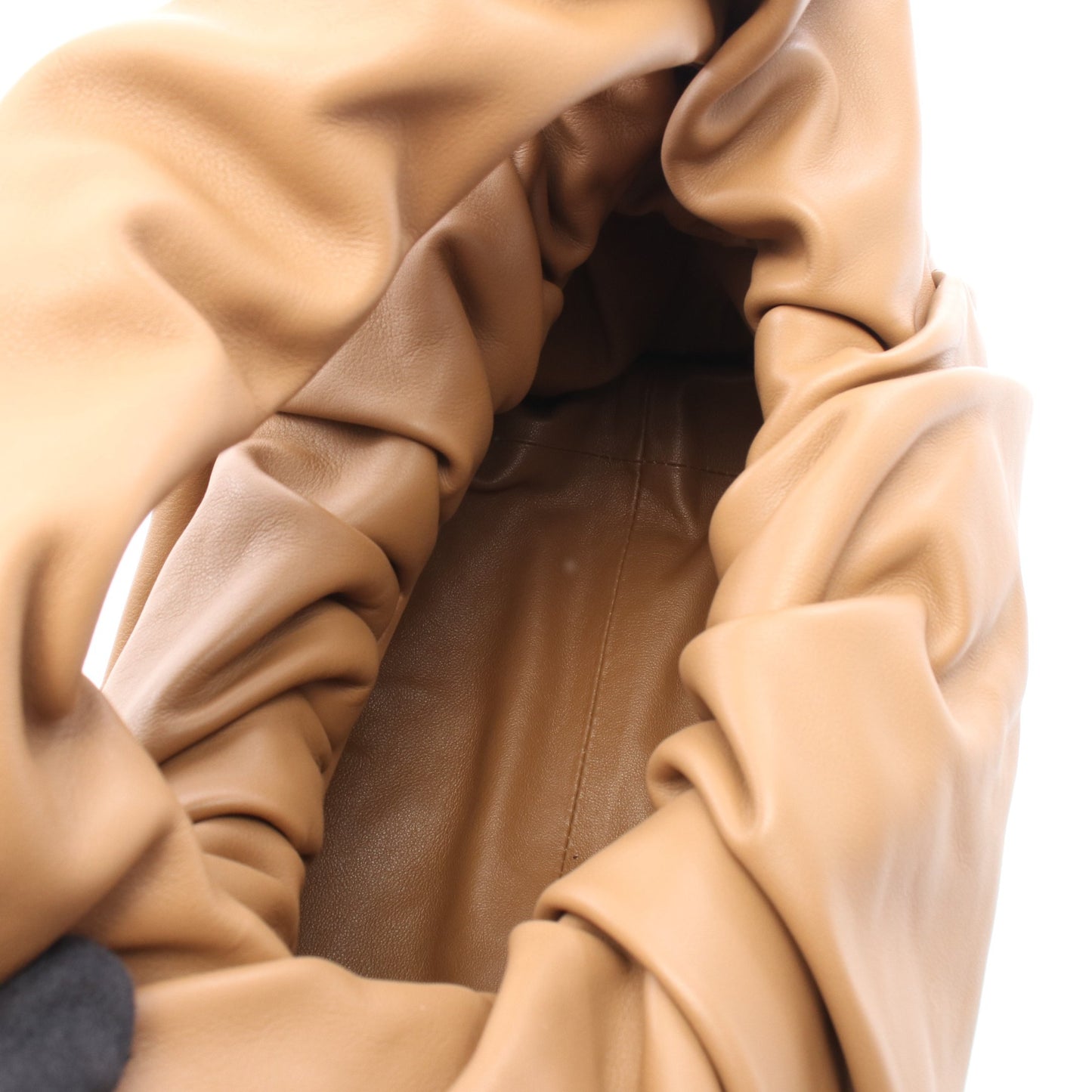 ショルダー ザ ポーチ ワンショルダーバッグ ラムスキン ブラウン ボッテガヴェネタ バッグ BOTTEGA VENETA