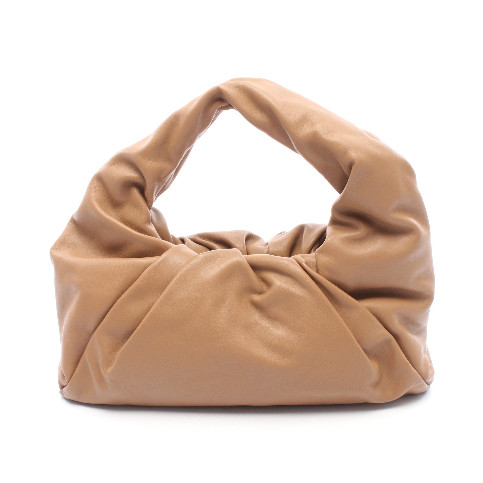 ショルダー ザ ポーチ ワンショルダーバッグ ラムスキン ブラウン ボッテガヴェネタ バッグ BOTTEGA VENETA