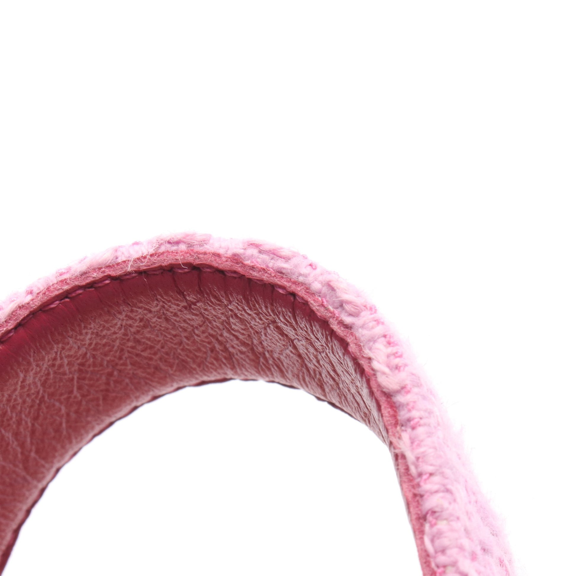 ココマーク ウェッジソール サンダル ツイード ピンク シャネル シューズ CHANEL
